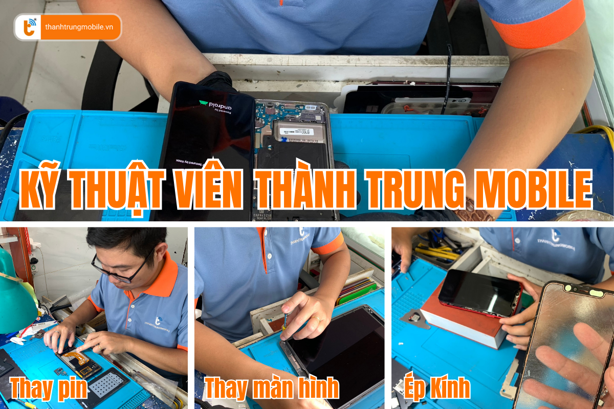 Quá trình thay pin Xiaomi chính hãng tại Thành Trung Mobile